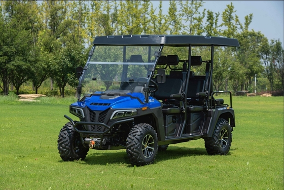 450 Max-Deluxe benzine golfkar met 6 zitplaatsen met voorruit en dekking